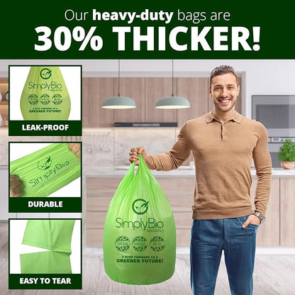 Simply Bio 13 Gallon Compostable Trash Bags Liners