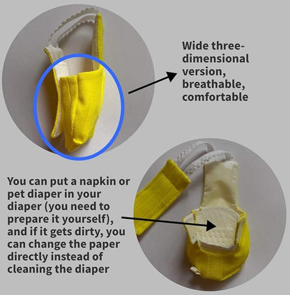 Parrot Bird Diapers, Birds Flight Suit, Parrot Clothes, Pet Animal Costumes, Bird Clothes, Cockatiel Bird Diaper, Pet Bird Diapers, Parrot Flight Suit, Bird Parrot Clothes (Yellow, 5XL)
