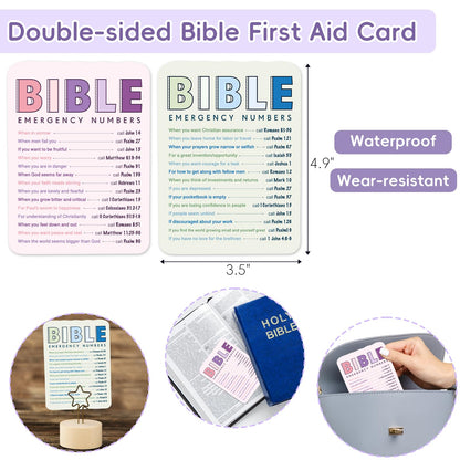 XKDOUS Bible Study Supplies Journaling Kit for Women, Bible Study Kit Journaling Supplies with Prayer Journal, Highlighters, Emergency Card, Pencil Case and More, Christian Gifts for Women, Purple