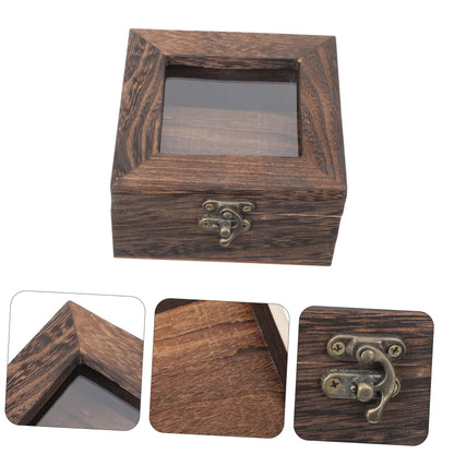 Box Box Glass Jewelry Display Case Clear Display Box Glass Terrariums for Plants Collection Box Shadow Box Frame Jewelry Containers Shadowbox Frame Collection Box