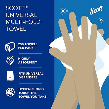 Scott Professional Universal Multifold Narrow Width Paper Towels, Absorbency