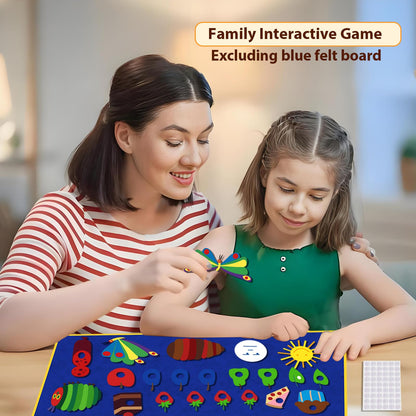 Ai fsem Very Hungry Caterpillar Felt Board Story Sets Preschool Learning Activities Toddler Storytelling Interactive Toys Flannel Board Felt Toys