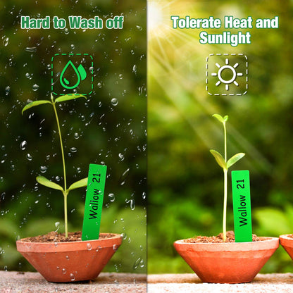 homenote Peat Pots, 4 Inch Seed Starting Pots with Drainage Holes Round(30 Pcs) with 4 Inch Plastic Plant Labels Waterproof Plant Tags(200 Pcs)