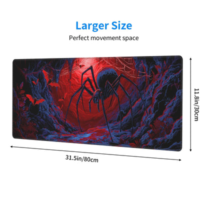 Halloween Mouse Pad Extended Large Gaming Mouse Pad XL Stitched Edges for Gamer Home Office 31.5 X 11.8 Inch