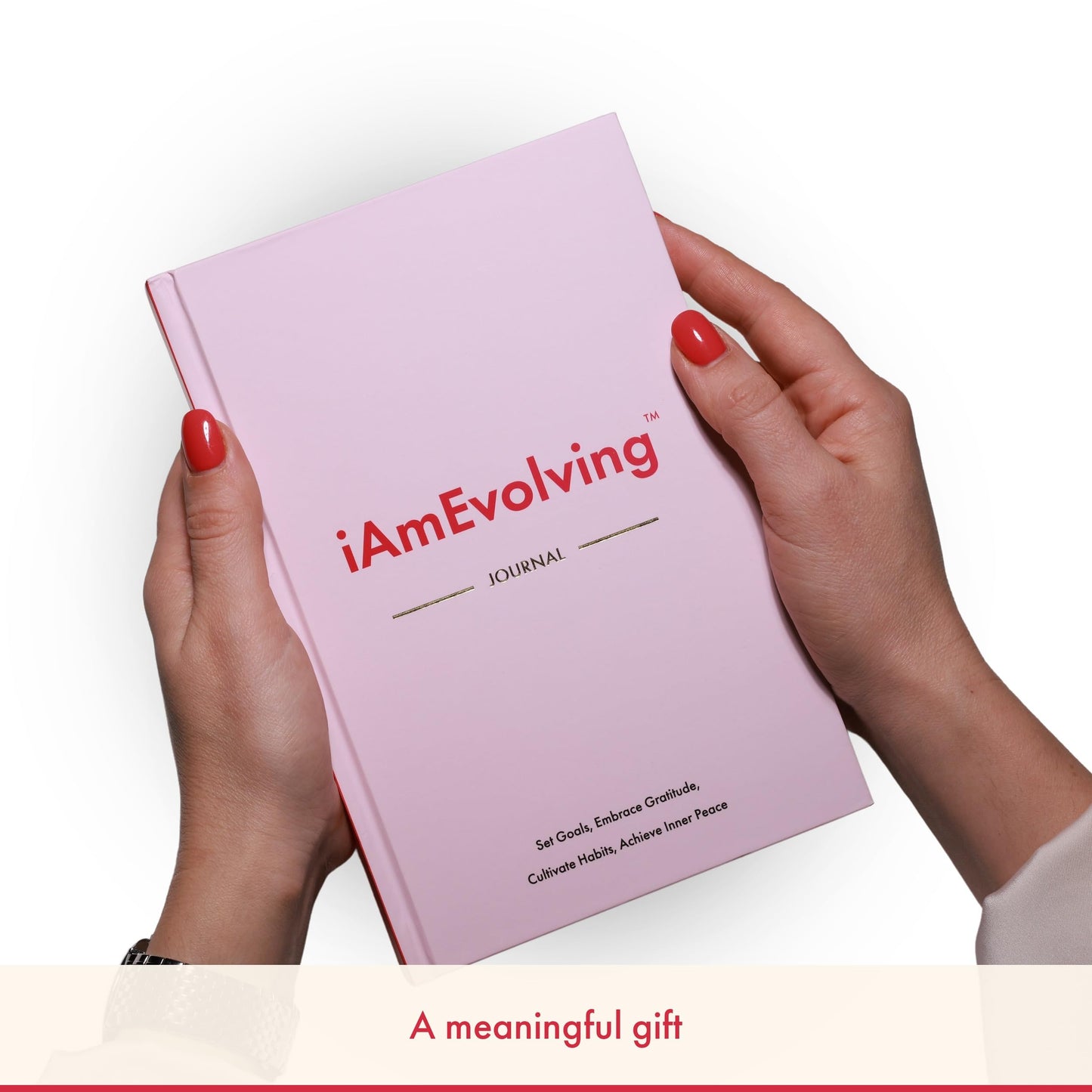 Daily Gratitude, Goal Setting & Habit Tracker Journal for Women & Men with 9-Point Emotional Wellness Scale — iAmEvolving™ 288-Page Hardcover Personal Growth Planner (Lavender Cover)