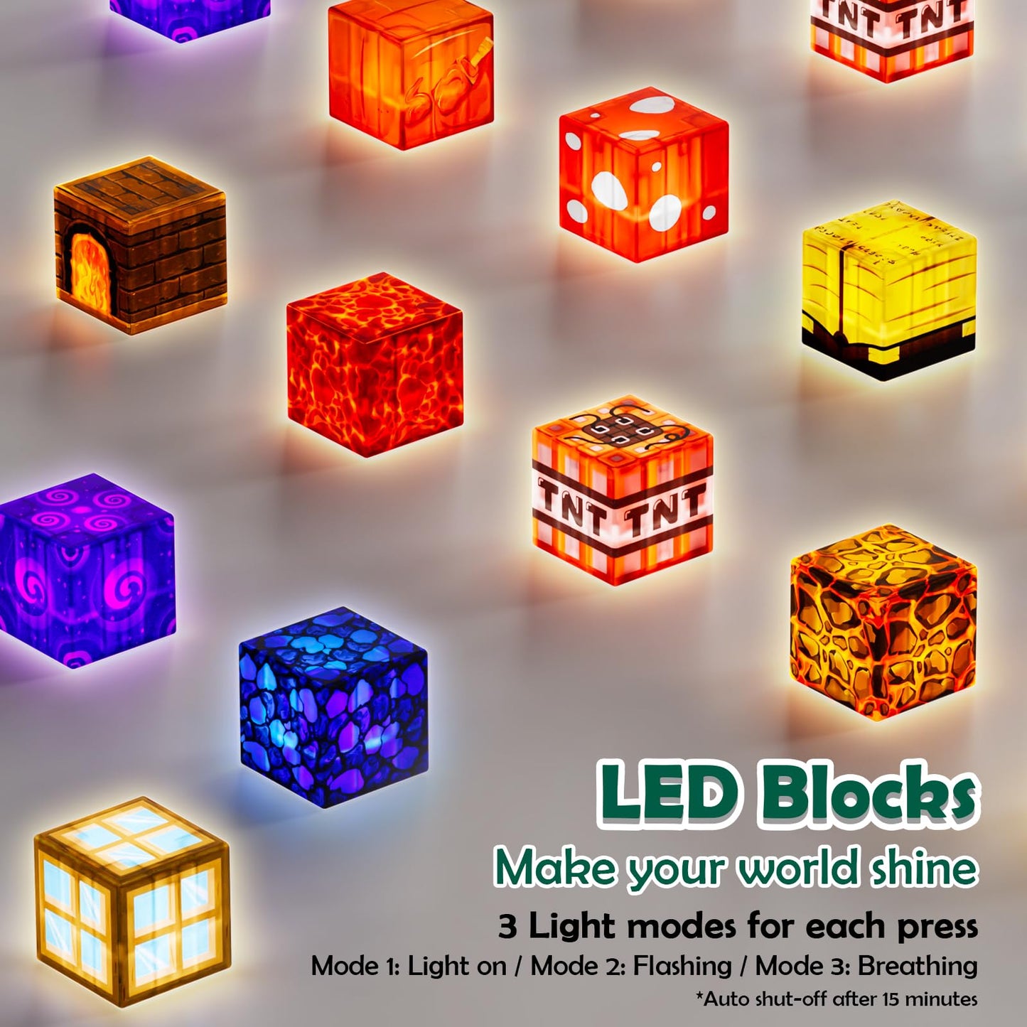ToyUnited 4-in-1 Magnetic Blocks with 24 Light Up Blocks, 200PCS Magnetic Building Blocks with 8 Base Plates, Screen-Free Magnetic Building Cubes Toy, Christmas Birthday Gifts for Boys Girls Age 3+
