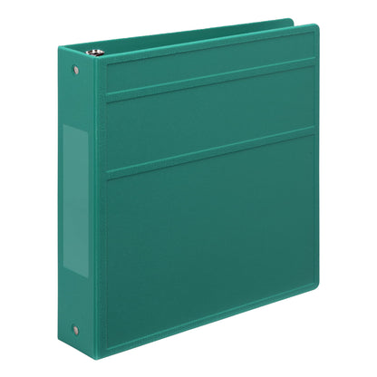 Carstens 2-Inch Heavy Duty 3-Ring Binder - Side Opening, Teal, Durable Plastic, Precision No-Gap Rings, Waterproof Covers, No Pockets, Holds 300 Letter-Sized Sheets, BPA-Free, Made in USA (5822-3R)