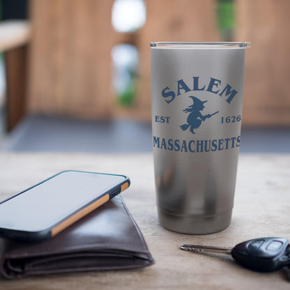 Salem Massachusetts Witch Vintage Halloween EST 1626 spooky Stainless Steel Insulated Tumbler