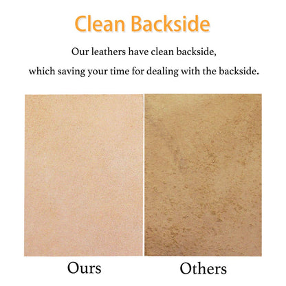 Muse Craft Flawless 12''X24'' 5-6oz Vegetable Tanned Leather Precut| Import A Grade Tooling Leather Hide Full Grain Veg Tan Leather for Tooling, Carving, Dyeing, Embossing(12''x24'' 1.9-2.3mm)