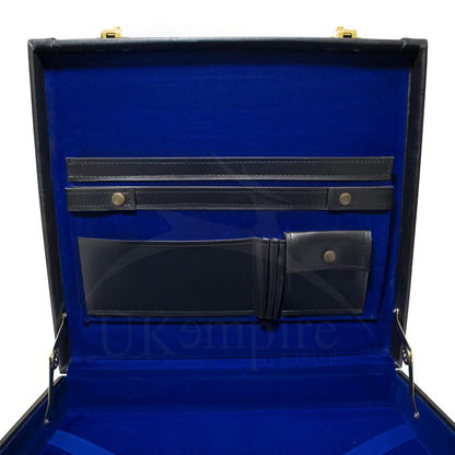 Premium Masonic Regalia Provincial Apron Hard Case Briefcase, Black Leather – Freemason Bags & Cases (Real Leather)