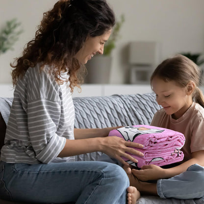 Hillsuren Ghost Reader Blanket for Girl Halloween 2025 New Pink Ghost Reading Book Throw Blankets 50 x 60 Inch Cute Boo Gift for Book Lover Sofa Bed Living Room Christmas Thanksgiving Gift Decoration