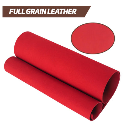 Shkira 12''X24'' Genuine Crimson Leather Sheets for Crafts - Square 2.0MM Thick Genuine - Thick Cowhide Pieces Square - Leather Sheet for Arts