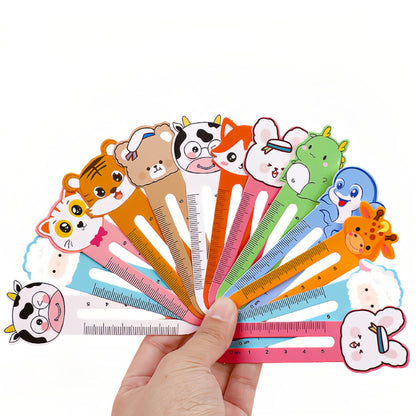 400 Pieces Cute Animal Bookmarks with 10 Different Kawaii Animal Patterns Reading Ruler Style Bookmarks Bulk Page Markers for Women Students Book Lovers Gift School Home Office Supplies