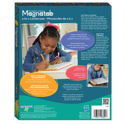 Playskool Magnatab — a to z Lowercase — Magnetic Board Toy Letter Tracing for Toddlers Learning and Sensory Drawing — for Kids Ages 3 and Up