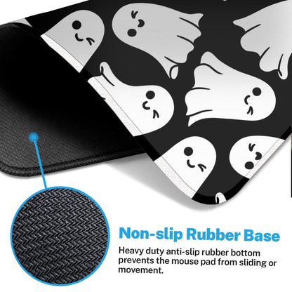 Britown Halloween Autumn Cute Large Mouse Pad for Desk, Fall Ghost Horror Computer Keyboard Mat Non-Slip Rubber Desk Mat Gaming Mousepad for Home Office Game, 31.5 x 15.7 Inch