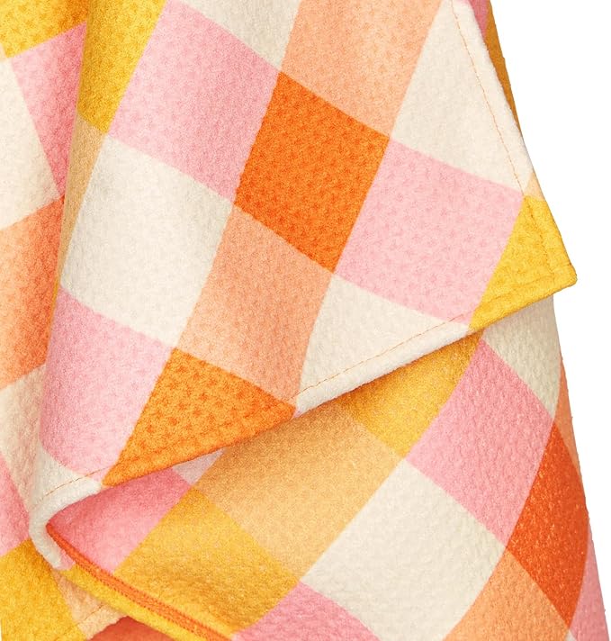 Dock & Bay Pet Towel - Super Absorbent & Quick Drying Dog Towels with Bag - 100% Recycled - Rhubark & Custard, Medium (90x50cm, 35x19)