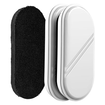 FUNISKETCH Dry Erase Eraser, Detachable Magnetic White Board Erasers - 2 Pack,Glass Board Glass Whiteboard Eraser for Office and School Supplies (White)