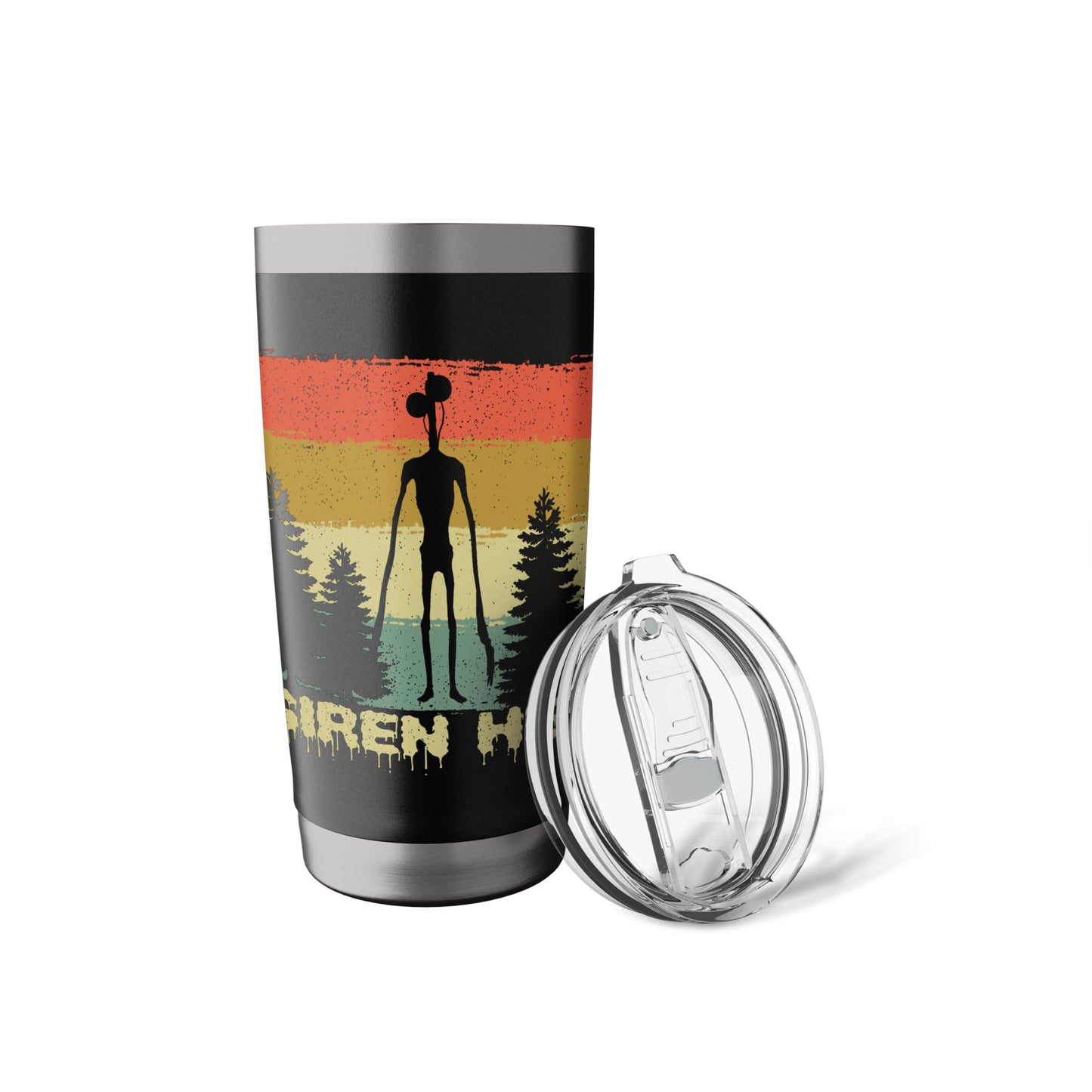 Monster Myth Siren Head Mysterious Creature Creepy Halloween Stainless Steel Insulated Tumbler