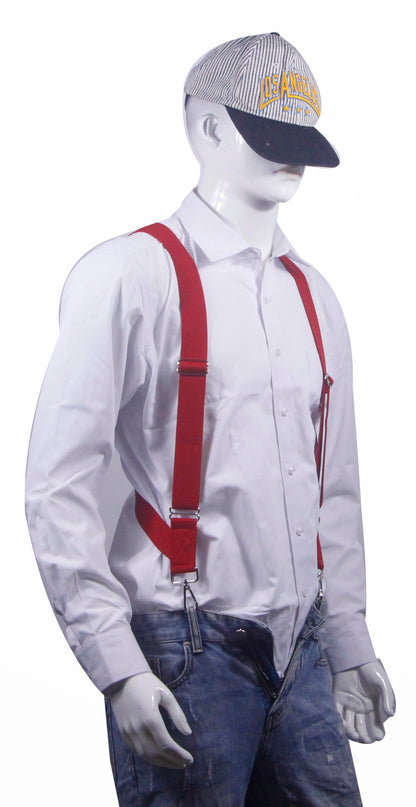 Cedrainy Men’s Suspenders Swivel Hooks X Back Susspenders with 2 Heavy Duty Braces Belt Snaps Loops