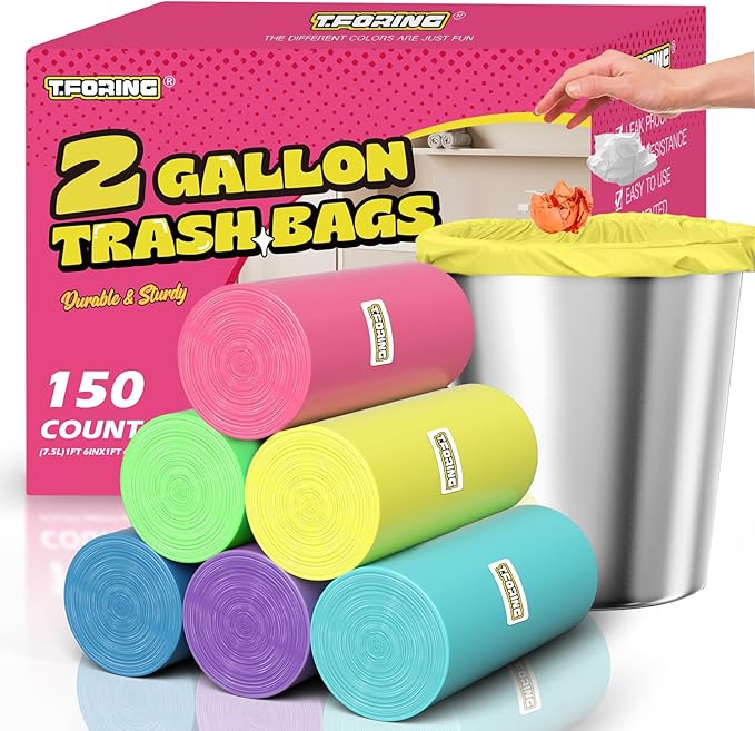 Mini Trash Bags 2 Gallon