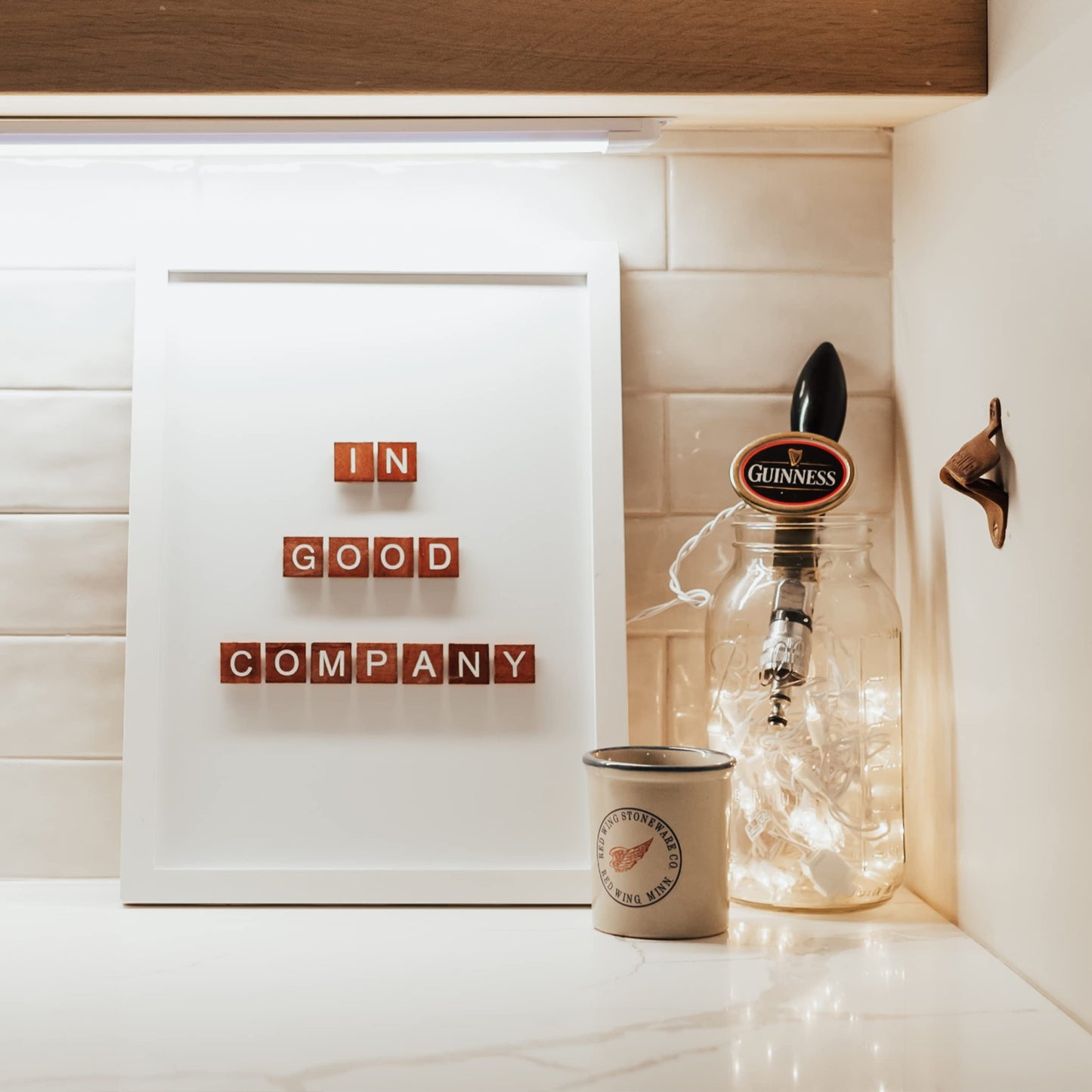 Stiles 16"x12" Magnetic Letter Board Sign - Changeable Magnet Message Board for Menu Boards, Milestones, Home Decor, Office & Baby Announcements - No Letters Included, White