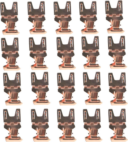 Metal POP Clip Sign Stand Holder, Bread Store Price Tag Card Holder, Advertising Display Clip Holder (Rose Gold, 20Pack)