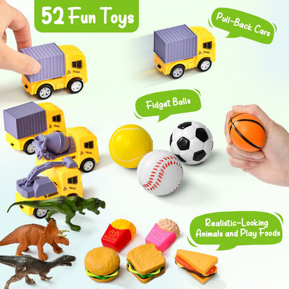 Golray Sorting Toys for Toddlers with Mystery Box, Educational Sorting Games with 8 Themes and 52 Matching Pieces for Preschool & Home Learning, Speech Therapy Toys, Montessori Gift for Kids Ages 3–5