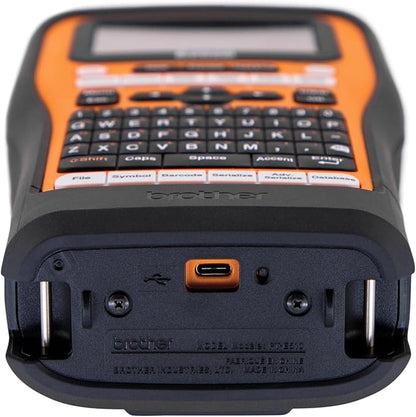 Brother PT-E510BP Contractor Kit: P-Touch Handheld Industrial Label Printer with USB-C & Dual Auto-Cutter Plus 5 Tapes (up to 24mm Labels)
