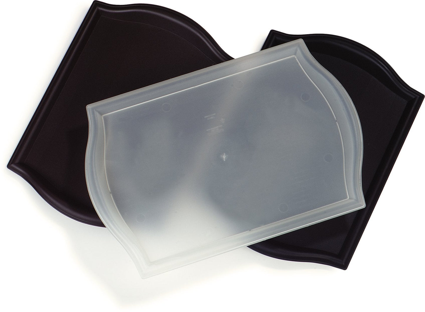 Carlisle FoodService Products 1217BT03 Bistro Plastic Café Tray, 12" X 17", Black