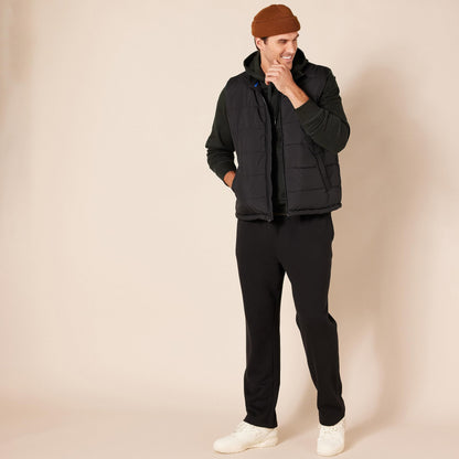 Amazon Essentials Men's Pullover Sweatshirt Hoodie, Big & Tall Options Available, Black Heather, X-Large