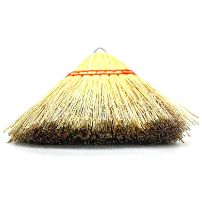 12 Inch Corn Handmade Broom Mini Whisk Made of Natural Corn Broom Straw with a Solid Metal Hang Design for Outdoor Car Porch Debris Dust Dirt Driveways Sidewalks Halloween
