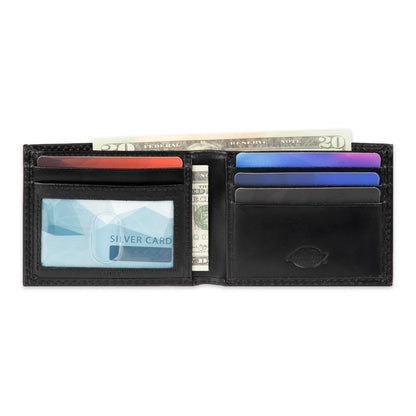 Dickies Mens RFID Everyday Leather Bifold Chain Wallet Black