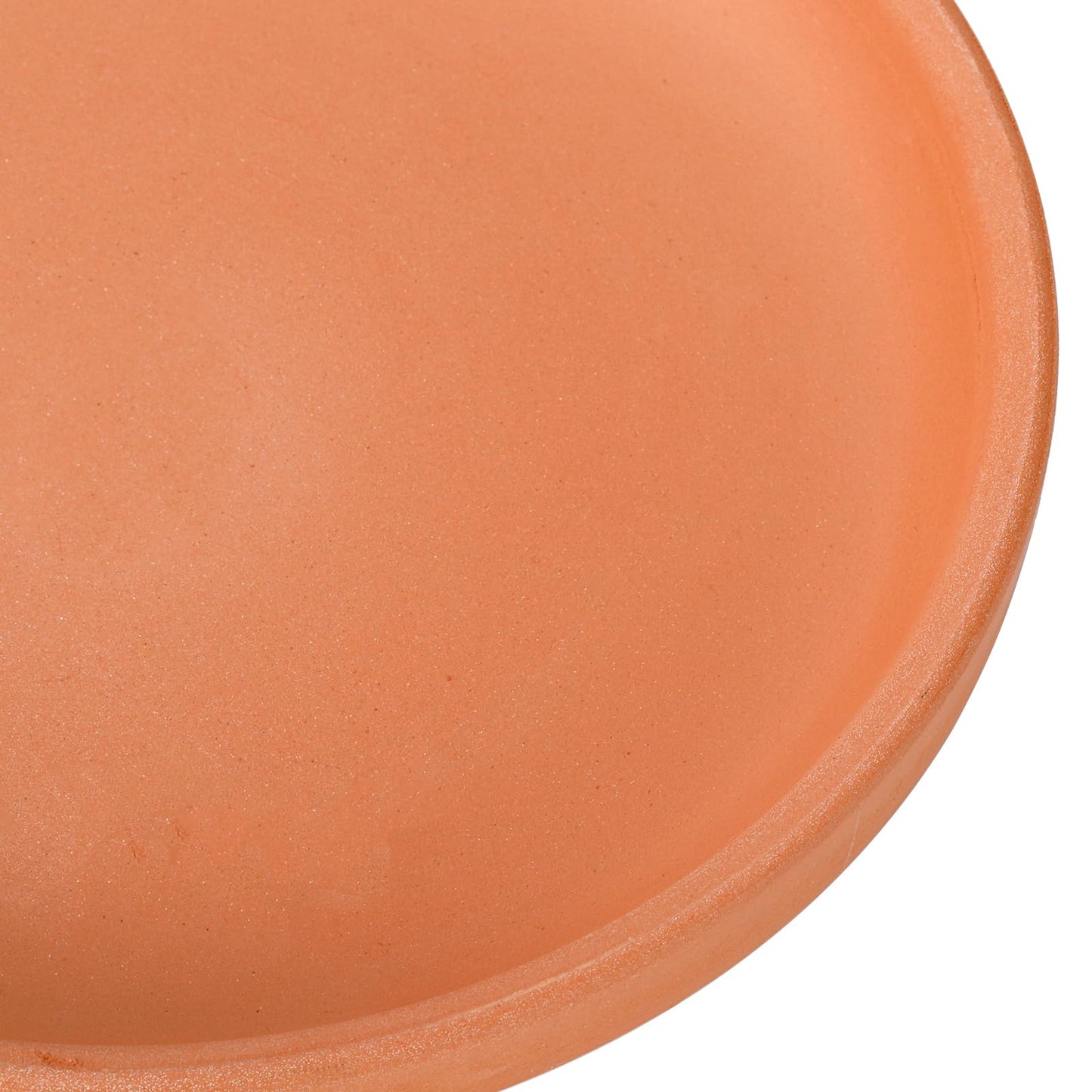 Suwimut 10 Pack Terracotta Pot Plant Saucer, 6 Inch Round Terra Cotta Planter Saucers for 5 Inch 5.5 Inch 6 Inch Flower Pot with Drainage Hole, Small Clay Planter Drip Trays for Indoor, Outdoor Plants