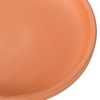 Suwimut 10 Pack Terracotta Pot Plant Saucer, 6 Inch Round Terra Cotta Planter Saucers for 5 Inch 5.5 Inch 6 Inch Flower Pot with Drainage Hole, Small Clay Planter Drip Trays for Indoor, Outdoor Plants