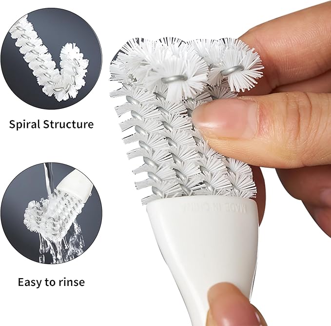 Bird Cage Cleaner with Long Handle & Shovel – Hard Bristles Easy Bird Droppings Removal Brush for Parrot & Pet Cages & Bird Perch – Durable Bird Cage Cleaning Tool & Accessory (2)