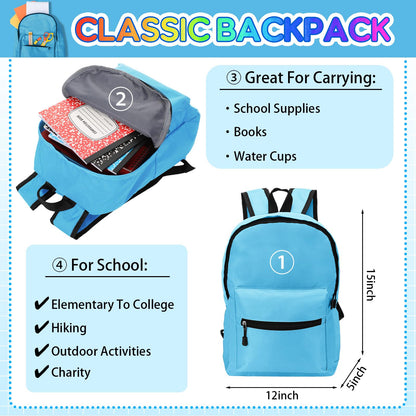 Gilprop 79 Pcs Back to School Supplies Box for Kids K-5 Students Elementary Middle School Supplies Kit Bundle Bulk Essential Pen Notebook Stationery for Primary Student Classroom(Blue)