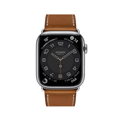 DONEGANI LB1 Leather Band for Apple Watch Bands Women Men Se Ultra 2 40mm 44mm 46mm 42mm 45mm 41mm 38mm 49mm Series 11 10 9 8 7 6 5 4 3 iWatch Strap Silicone Brown