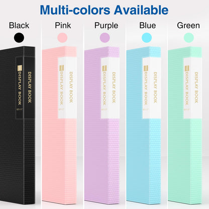 Sooez Binder with Plastic Sleeves 18-Pocket, Displays 36 Pages, 8.5x11 Presentation Folders with Clear Sheet Protectors, Art Portfolio Binder for Certificate & Office Project, Document Organizer