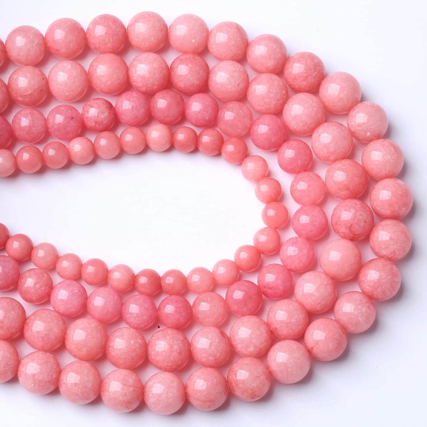 4MM 88PCS Natural Stone Pink Jade Beads Rhodochrosite Chalcedony Beads for Jewelry Making DIY Bracelet 1 Strand