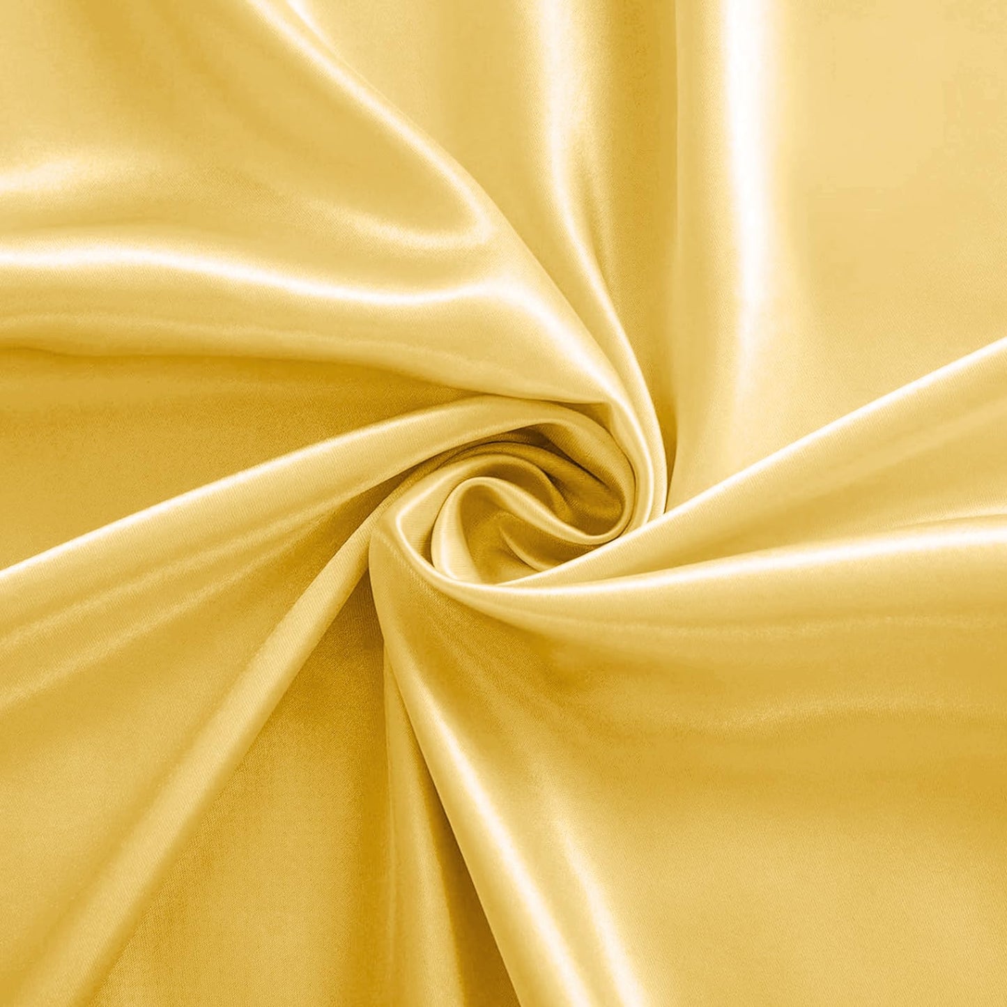 Eychei 12pcs Gold Satin Chair Sashes & Bows, 7x108in Chair Bow Ties for Wedding, Party, Banquet, Restaurant, Hotel Events