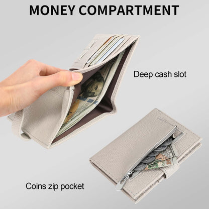 LEEXTON Passport Holder Wallet for Women,RFID Blocking Zippered Coins Pocket and Cash Slot Slim Compact Travel Wallet Passport Cover Case