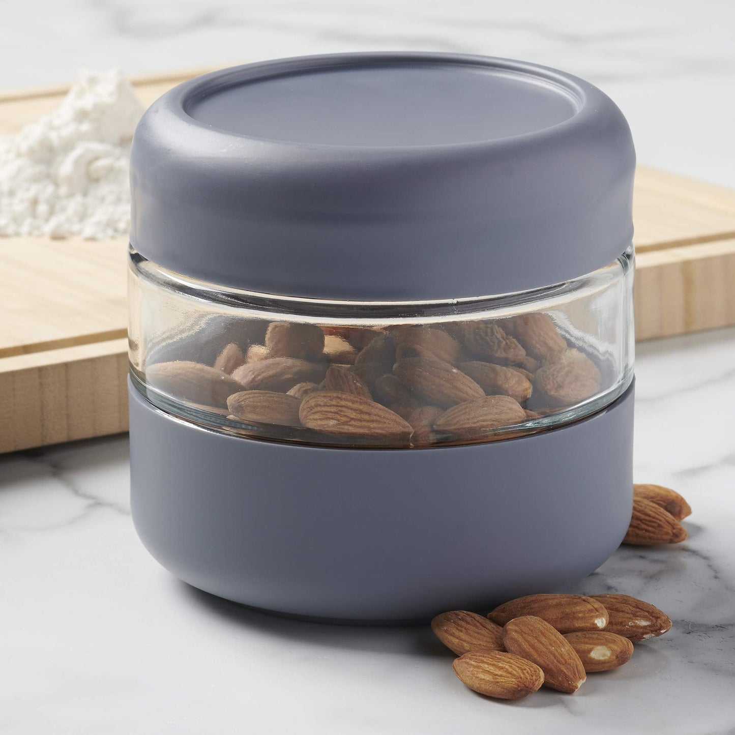 Anchor Hocking 3 Piece SecureLock Revolution Jar Set with BPA-Free Plastic Lids, Perfect for Pantry Organization