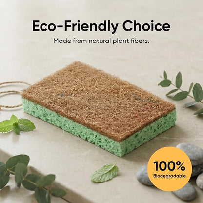 Superio Non-Scratch Cellulose Sponge (3-Pack) (Green)