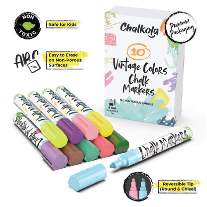 Chalk Art Bundle - 5 Pink Variety + 10 Vintage 6mm
