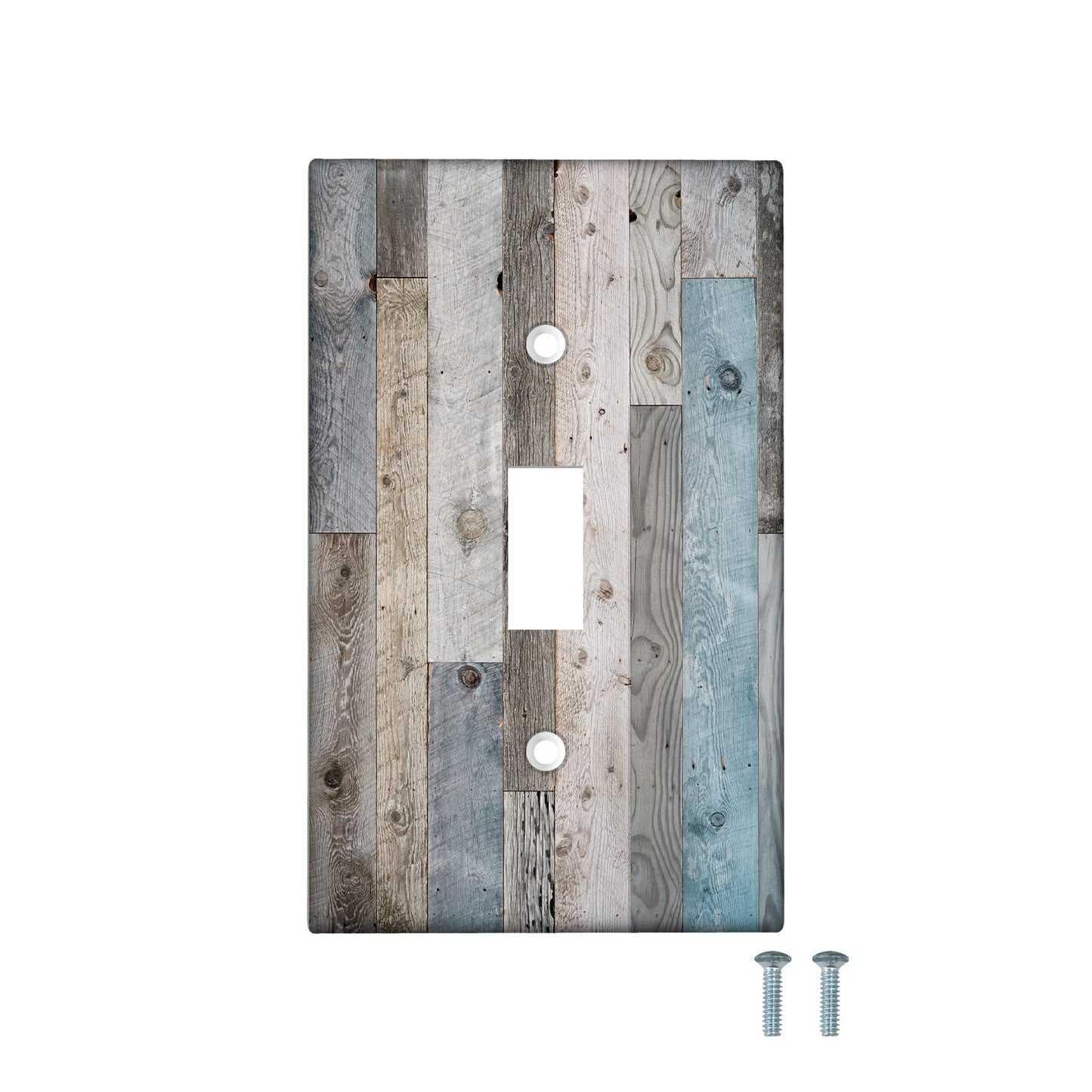 Rustic Farmhouse 1-Gang Toggle Wall Switch Plate Cover Retro Decorative Light Switch Cover Board Wallplates Kitchen Accessories & Decor