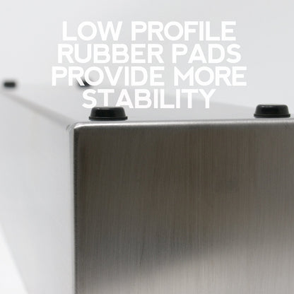Buhbo Modern Steel Trough Rectangle Planter 16 inch, Black