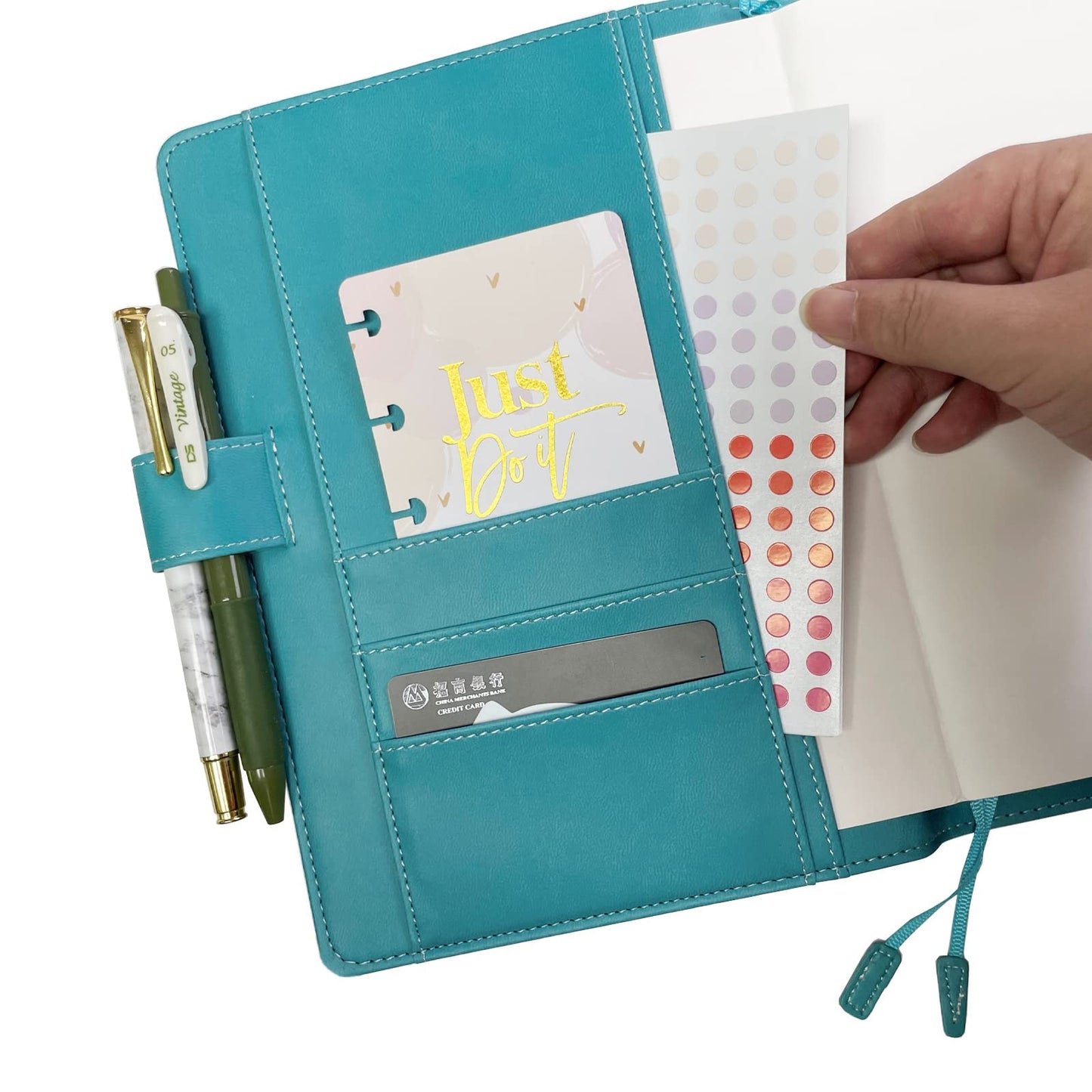 Fromthenon A5 Premium Fabric Cover for Refillable Notebook Planner [A5 Cover Only] (Grey)