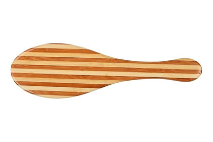 Bass Brushes | Style & Detangle Pet Brush | Alloy Pin | Bamboo Handle | Large Oval | Striped Finish | Model A10-SB