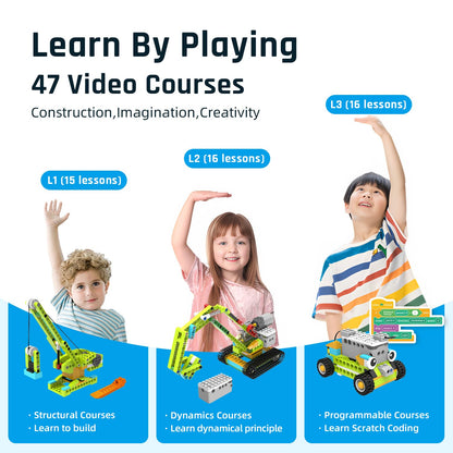 makerzoid Coding Robot Kit for Kids Ages 6+, 200+ in 1 APP Control Dinosaur Robot Toy, Educational Scratch Program Robotic Kit with 47 Video Courses, Toy for Boys Girls(600 Blocks)