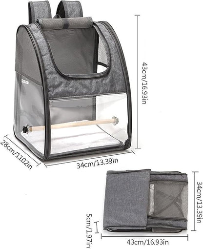 CHICKEN Birdcage Bird Parrot Travel Cage Foldable Portable Backpack Pet Parrot Cat and Dog Backpack Easy to Transport and Archive Outdoor Travel Supplies Bird Cages for Parakeets